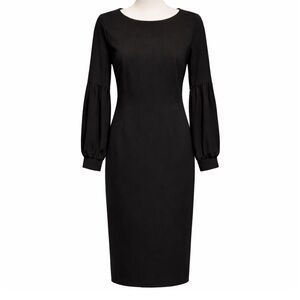 NWOT Black Dress by Calvin Klein with Sheer Sleeves